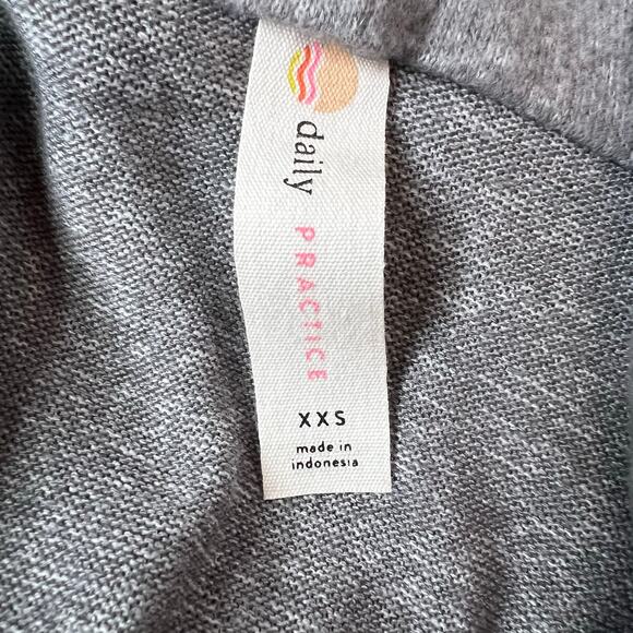 DAILY PRACTICE Draped Cowl Neck Midi Dress in Gray Women’s XXS - Picture 14 of 16